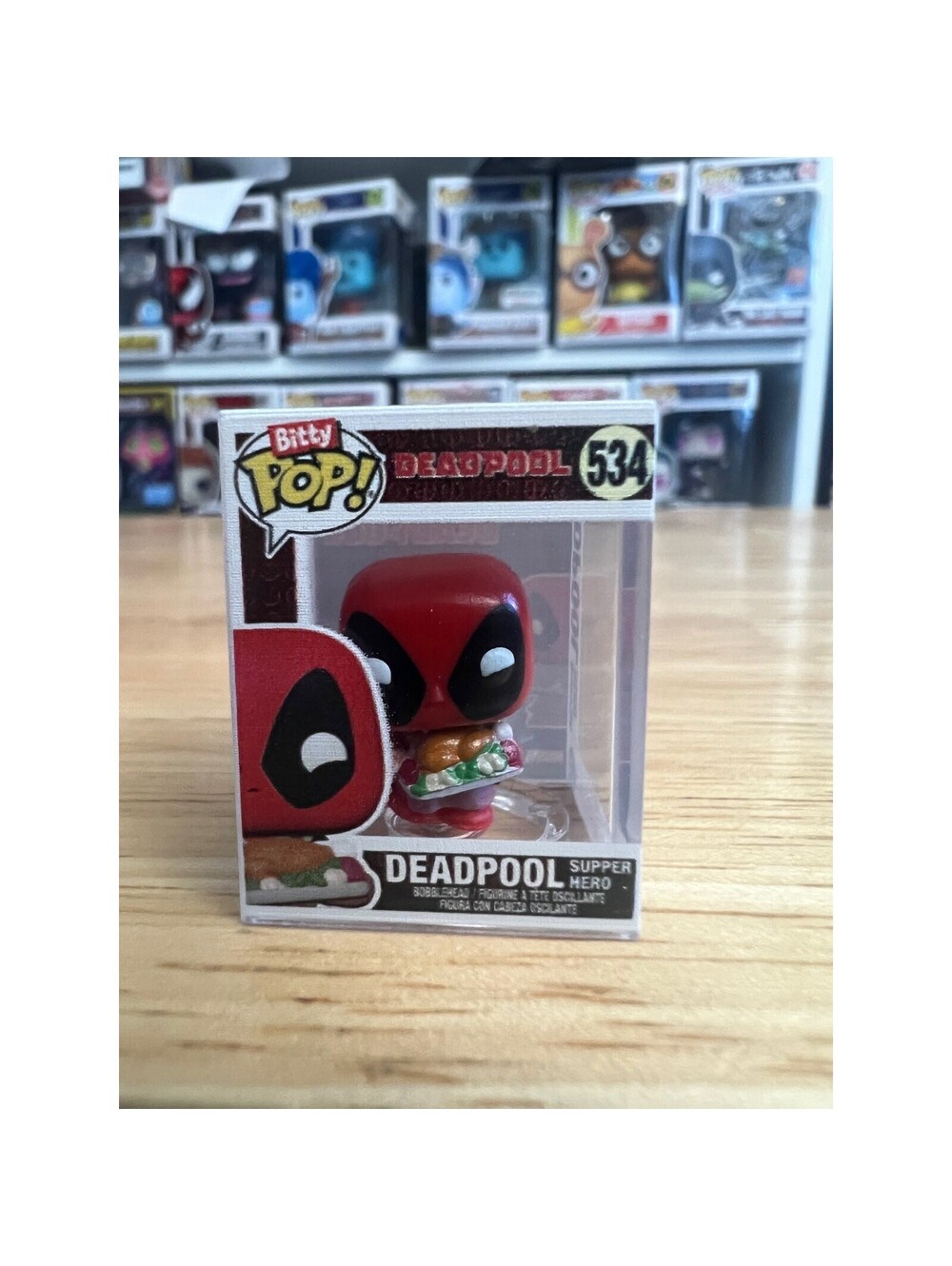 BITTY Supper Hero Deadpool 1-Inch Funko Pop #534 Marvel Comics X-Men Movies MCU